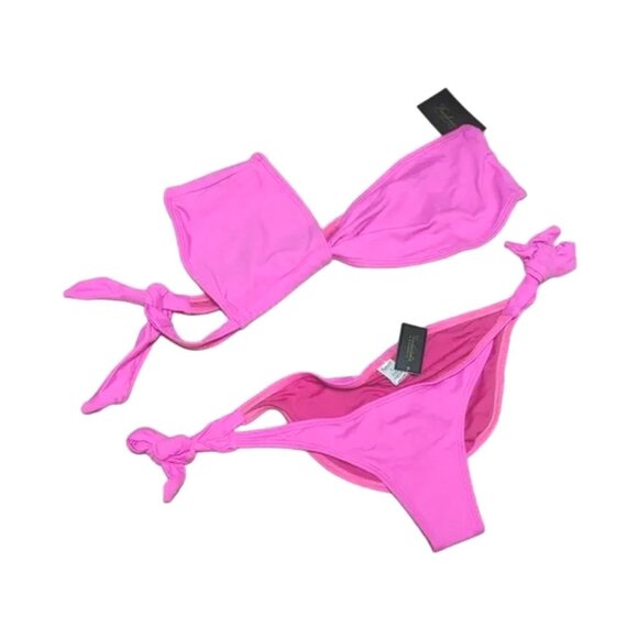 Fredericks of Hollywood NWT Laguna One Shoulder Two PIece Cheeky Bikini Sz Small - Picture 6 of 6